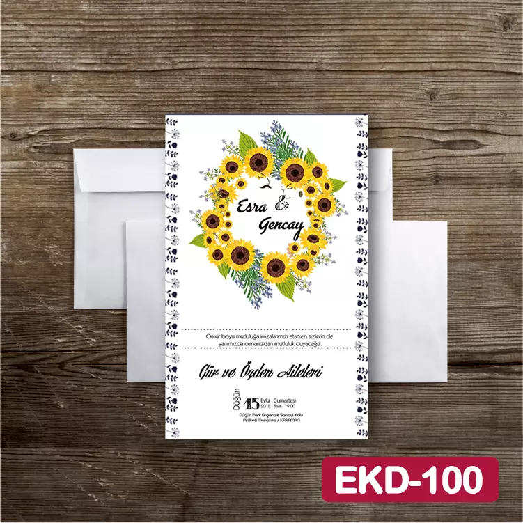 ozen-davetiye-Düğün Davetiyesi - Model No:100